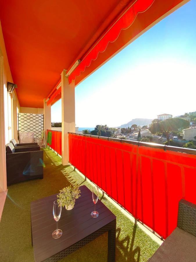 Charmant 2 Pieces Vue Sur Mer Et Monte-Carlo A Roquebrune Cap Martin Dış mekan fotoğraf